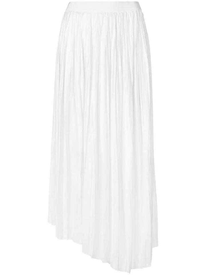 Isabel Marant Asymmetric Pleated Skirt - White