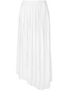 Isabel Marant Asymmetric Pleated Skirt - White