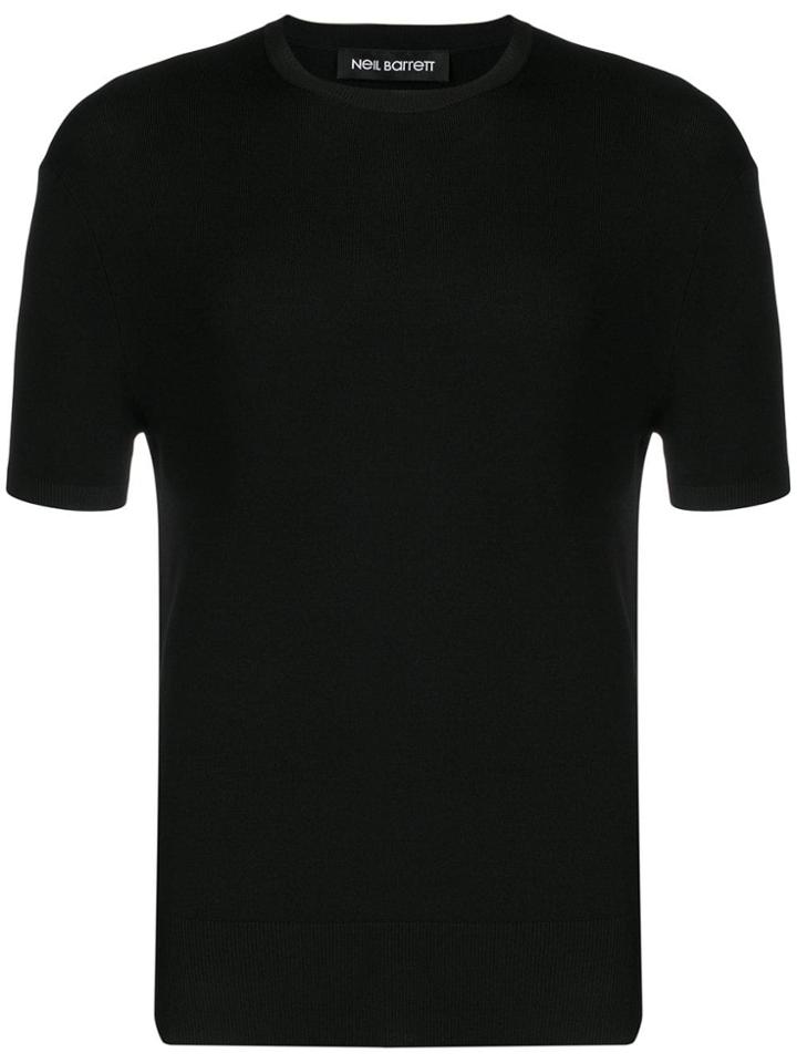 Neil Barrett Contrast Trim Sweater - Black