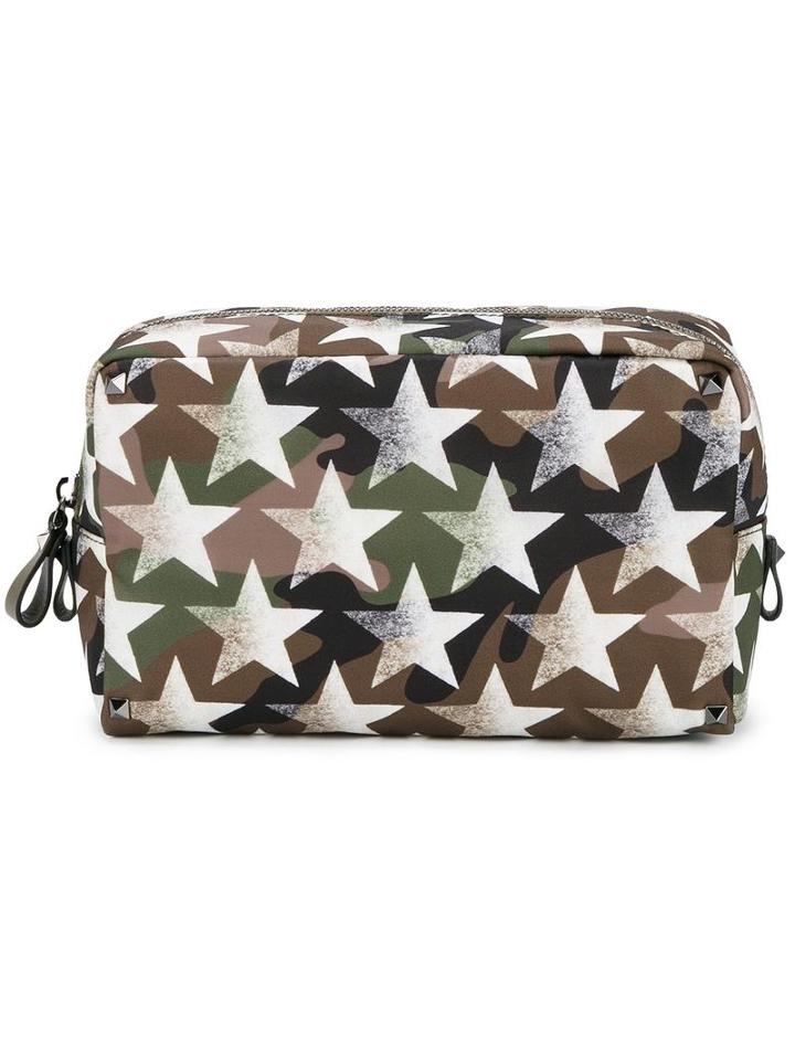 Valentino Valentino Garavani Rockstud Camustars Clutch, Men's, Green,