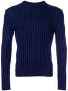 Pierre Cardin Vintage Tonal Striped Jumper - Blue