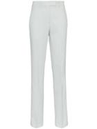 Calvin Klein 205w39nyc Straight Leg Wool Trousers With Tuxedo Stripe -