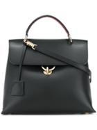 Salvatore Ferragamo Gancio Flap Tote Bag - Black