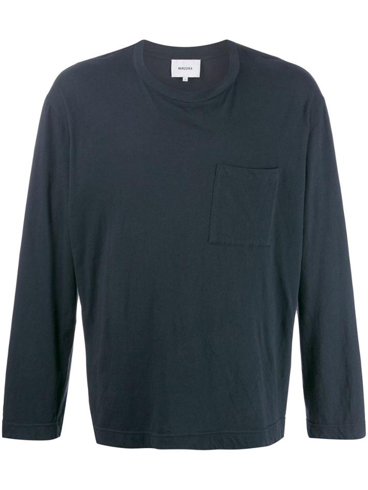 Nanushka Long Sleeve T-shirt - Blue