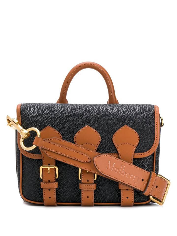 Acne Studios & Mulberry Scotchgrain Messenger Bag - Black