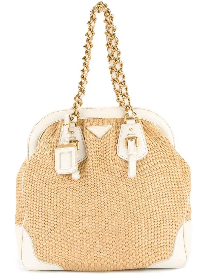 Prada Pre-owned Chain Shoulder Bag - Neutrals