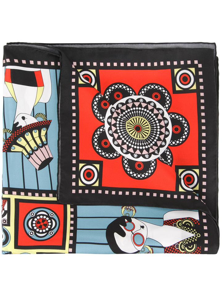 Holly Fulton Multi Print Scarf, Women's, Silk