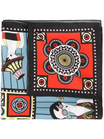 Holly Fulton Multi Print Scarf, Women's, Silk