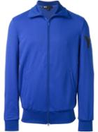 Y-3 Zip Sweatshirt, Men's, Size: Large, Blue, Cotton/polyester
