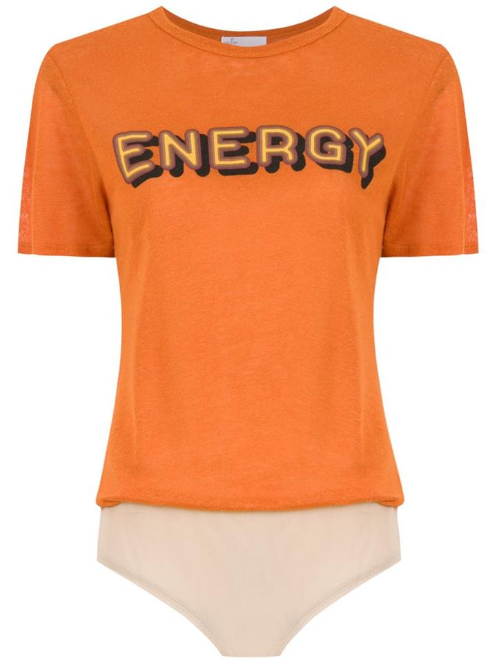 Nk Printed Bodysuit - Orange