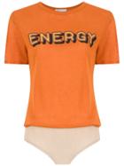 Nk Printed Bodysuit - Orange