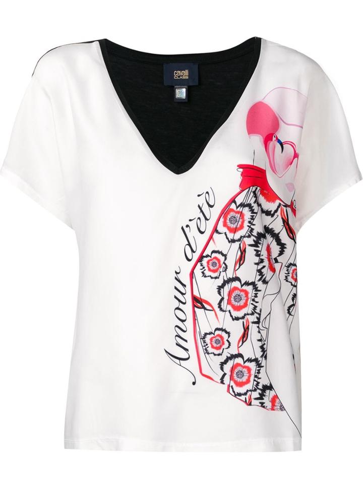 Cavalli Class Amour T-shirt - White