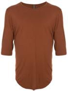 Kazuyuki Kumagai 3/4 Sleeves T-shirt - Brown