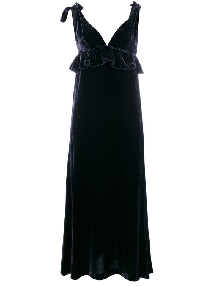 Vivetta Tied Maxi Dress - Blue