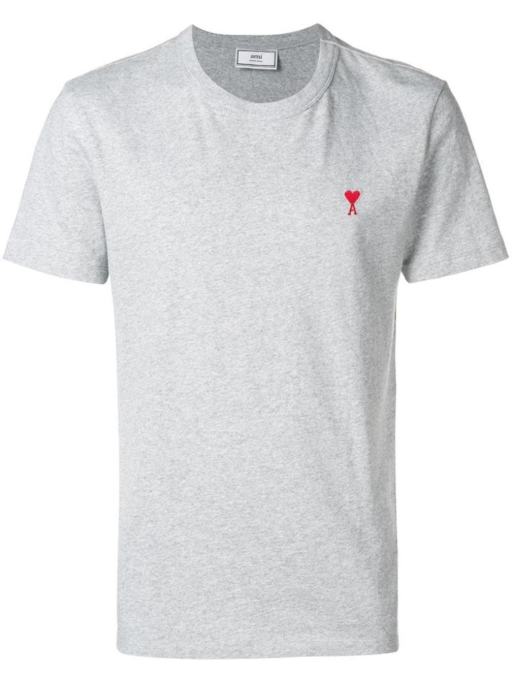 Ami Paris Ami De Coeur T-shirt - Grey