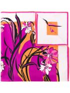 Emilio Pucci Printed Scarf - Pink & Purple