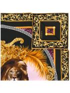 Versace Leo Print Scarf - Multicolour