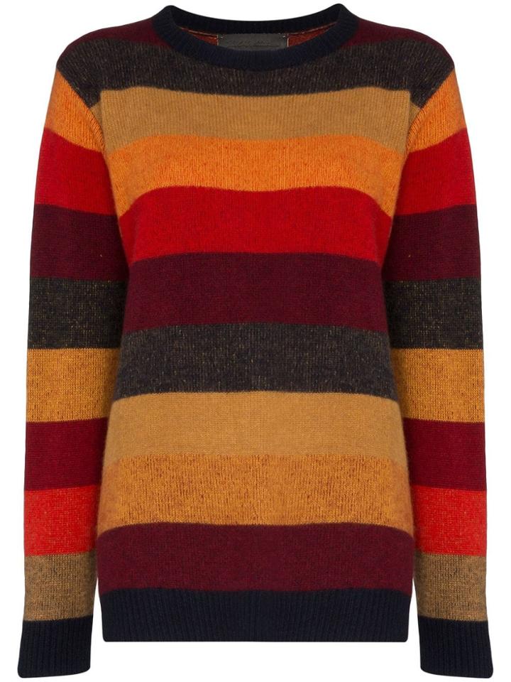 The Elder Statesman Striped Cashmere Jumper - Multicoloured