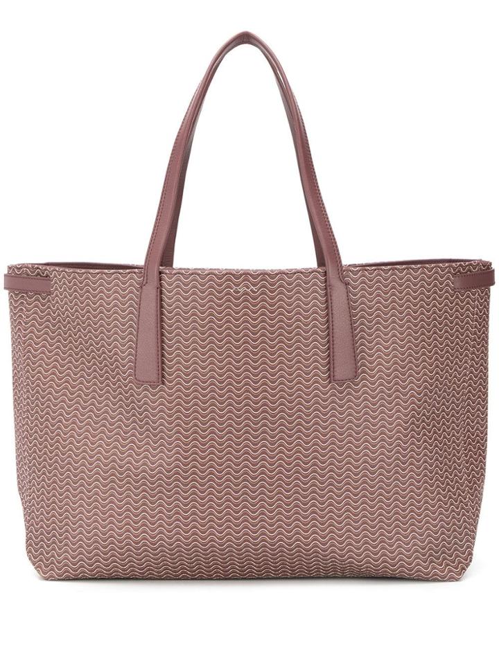 Zanellato Wave Print Tote Bag - Red