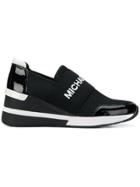 Michael Michael Kors Logo Platform Runner Sneakers - Black