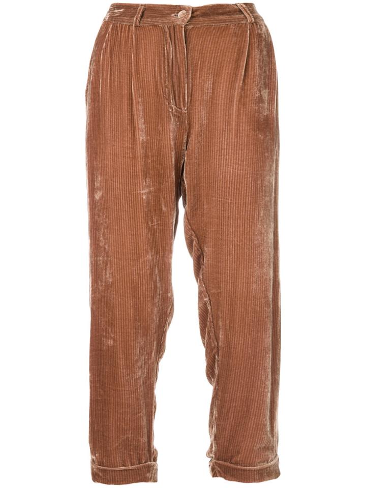 Mes Demoiselles Giuliano Cropped Trousers - Nude & Neutrals