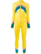 Perfect Moment Knitted Chevron Jumpsuit - Yellow