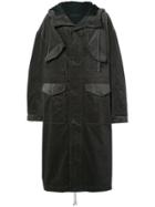 Haider Ackermann Oversized Long Hooded Coat - Green