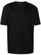 Lanvin Stitching Detail T-shirt, Men's, Size: S, Black, Cotton