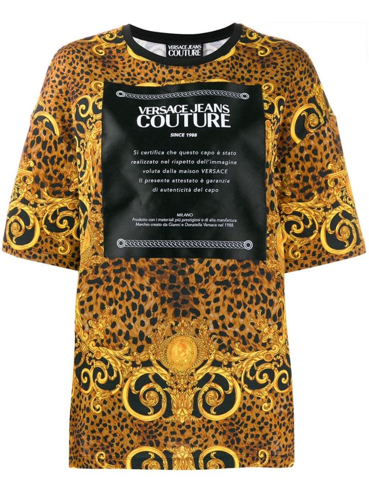 Versace Jeans Couture Branded T-shirt - Yellow