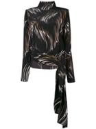 Givenchy Abstract Print Blouse - Black