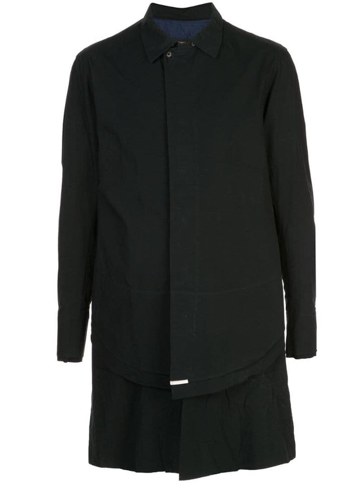 Ziggy Chen Long-line Shirt - Black