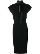 Victoria Beckham Slash Front Dress - Black