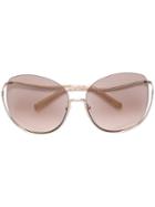 Chloe Eyewear - Milla Sunglasses - Women - Acetate/metal - One Size, Nude/neutrals, Acetate/metal