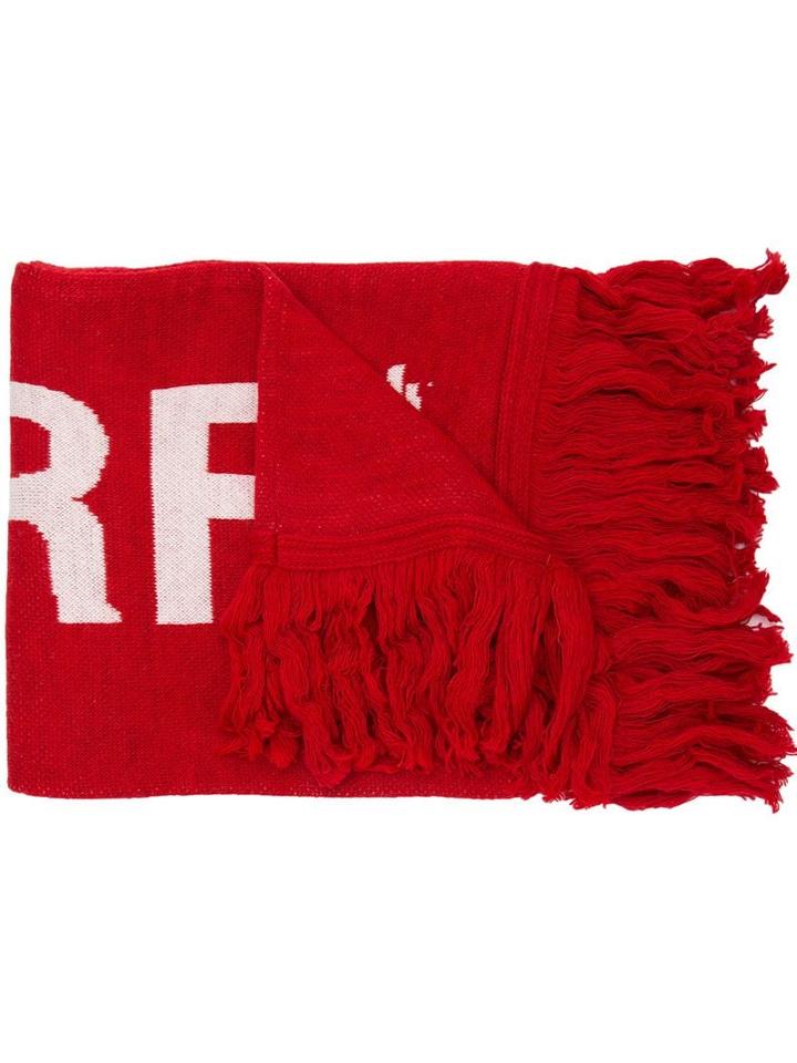 Off-white Quote Scarf - Red