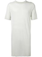 Rick Owens Long Lenght T-shirt, Men's, Size: Xl, Grey, Silk/viscose