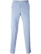 Pt01 Front Pleated Trousers, Men's, Size: 52, Blue, Cotton/spandex/elastane