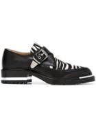 Barbara Bui Zebra Panel Buckled Loafers
