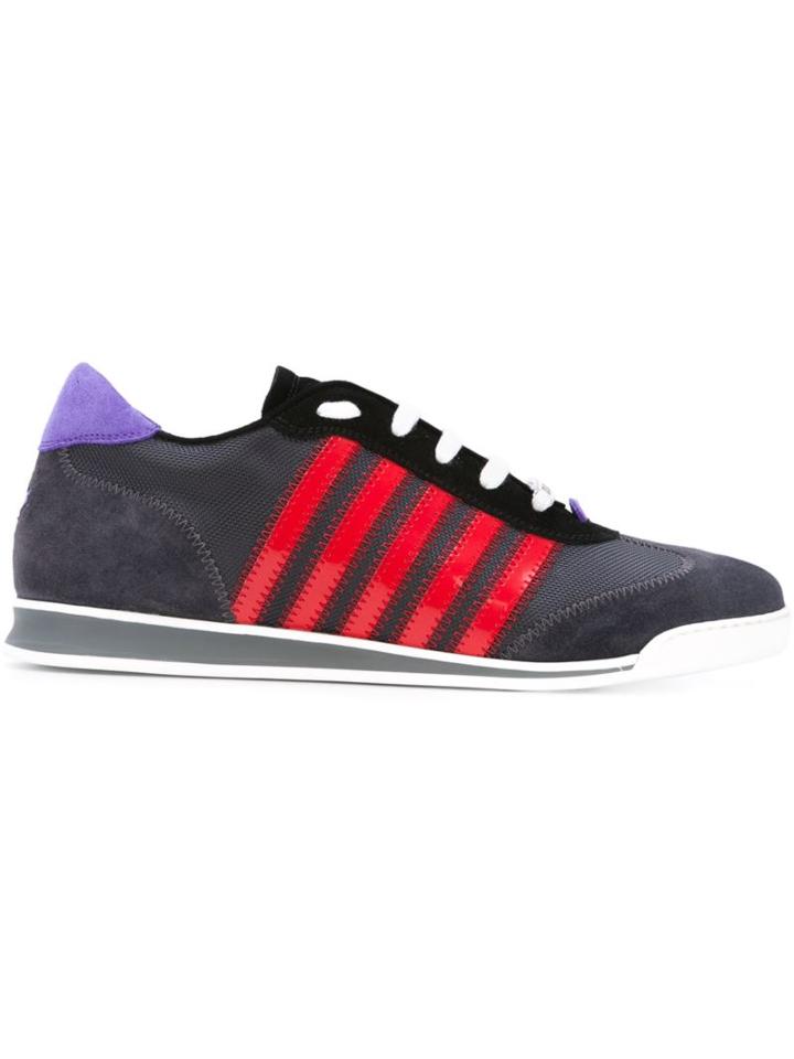 Dsquared2 'new Runner' Sneakers, Men's, Size: 44, Grey, Calf Leather/suede/leather/rubber