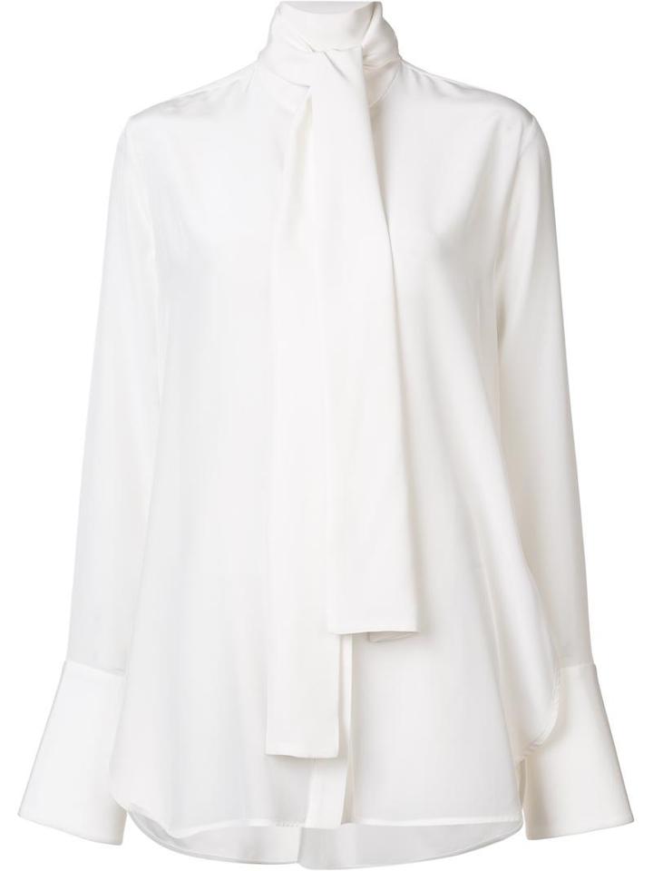 Ellery Oversized Shirt, Women's, Size: 8, White, Silk