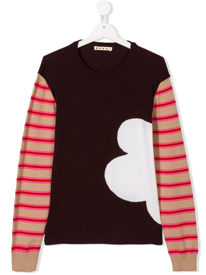 Marni Kids Cloud Patch Jumpoer - Pink & Purple