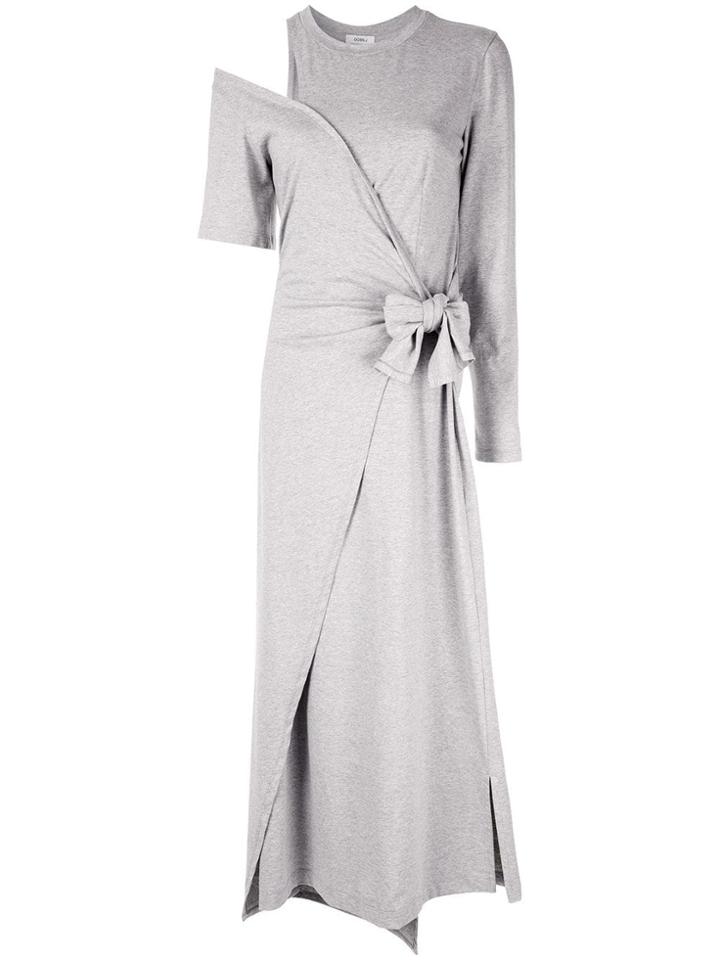 Goen.j Asymmetric Midi Dress - Grey