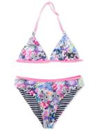 Vingino - Flower Print Bikini Set - Kids - Polyamide/polyester/spandex/elastane - 14 Yrs, Pink