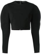David Koma Slit Sleeves Blouse, Women's, Size: 10, Black, Viscose/polyamide/spandex/elastane