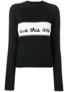 Ermanno Ermanno 'love This Day' Sweater - Black