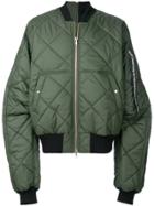 Odeur Quilted Bomber Jacket - Green
