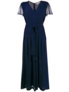 Michael Michael Kors Short-sleeved Cropped Jumpsuit - Blue