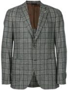 Tombolini Slim-fit Checked Jacket - Grey