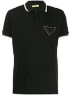 Versace Jeans Studded Polo Shirt - Black