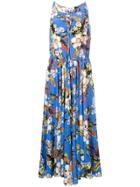 Dvf Diane Von Furstenberg Keyhole Floral Dress - Blue