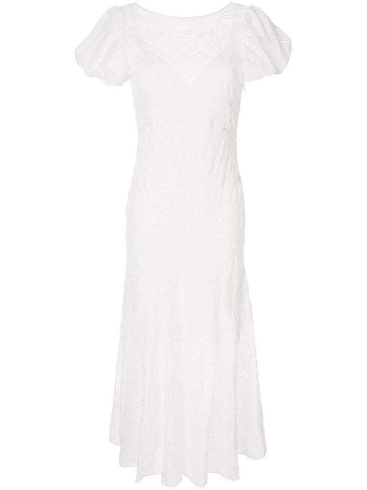 Sir. Elodie Broderie Anglaise Dress - White